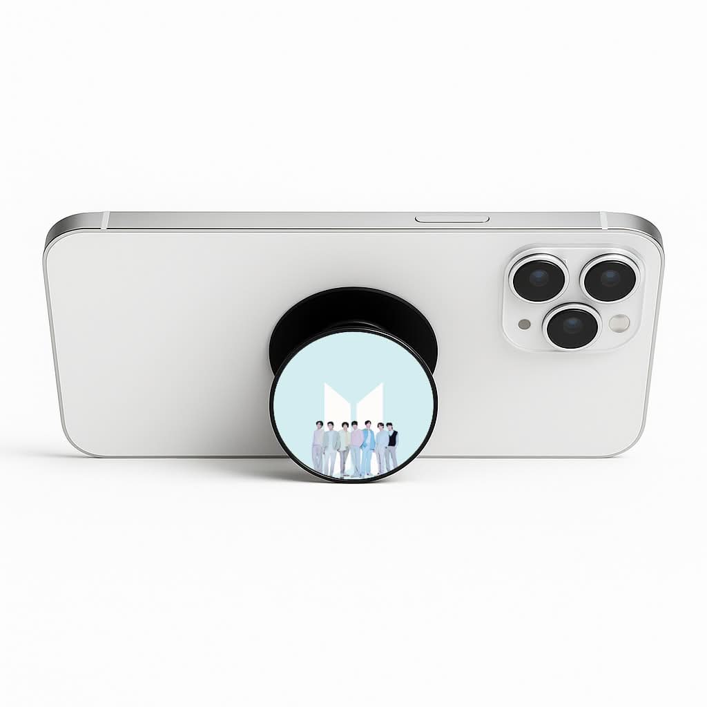 K-Pop Band Tour Pastel Blue Phone Stand