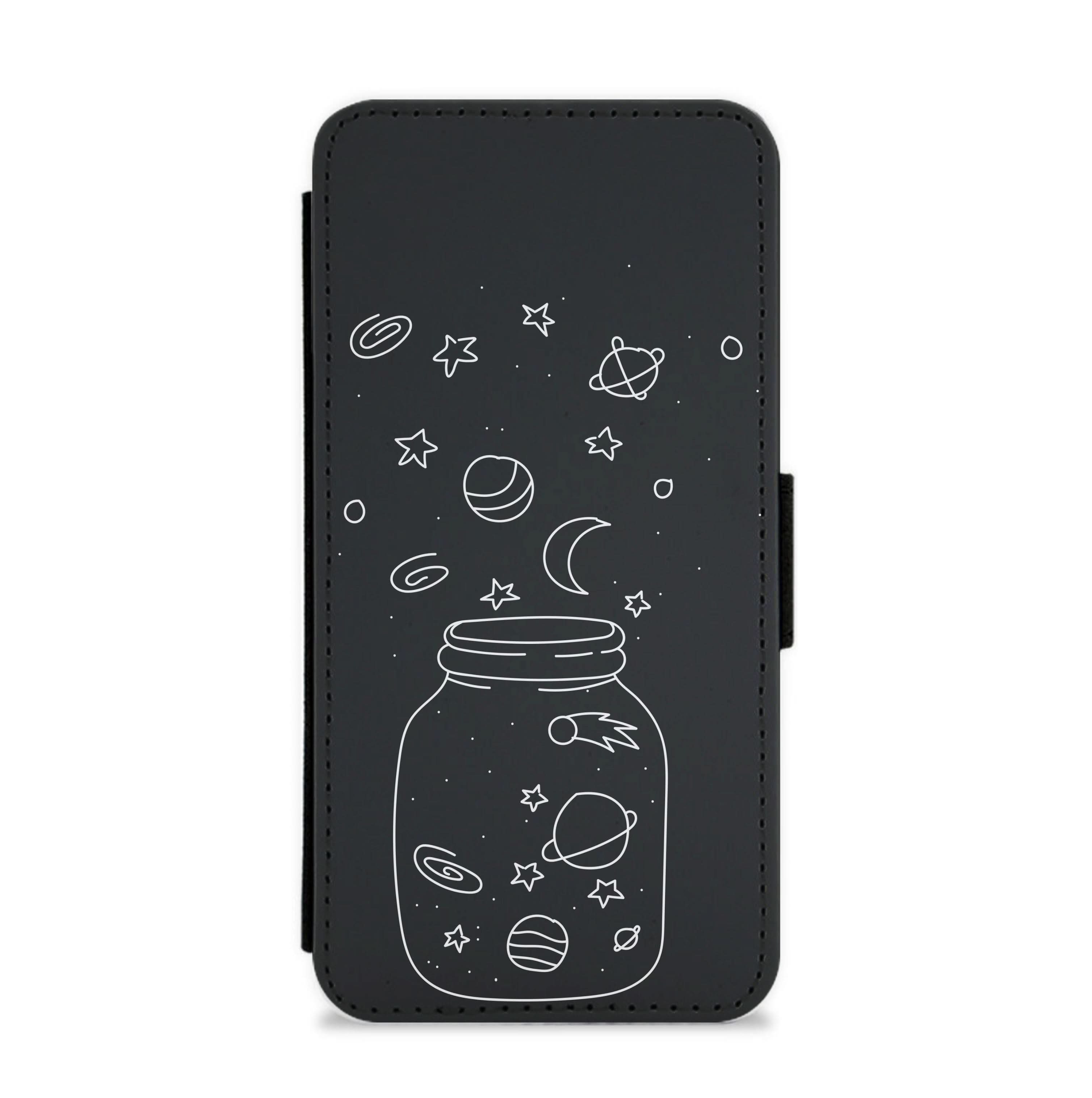 Space Jar Flip / Wallet Phone Case