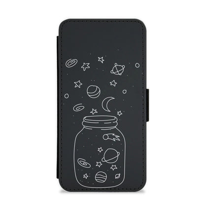 Space Jar Flip / Wallet Phone Case