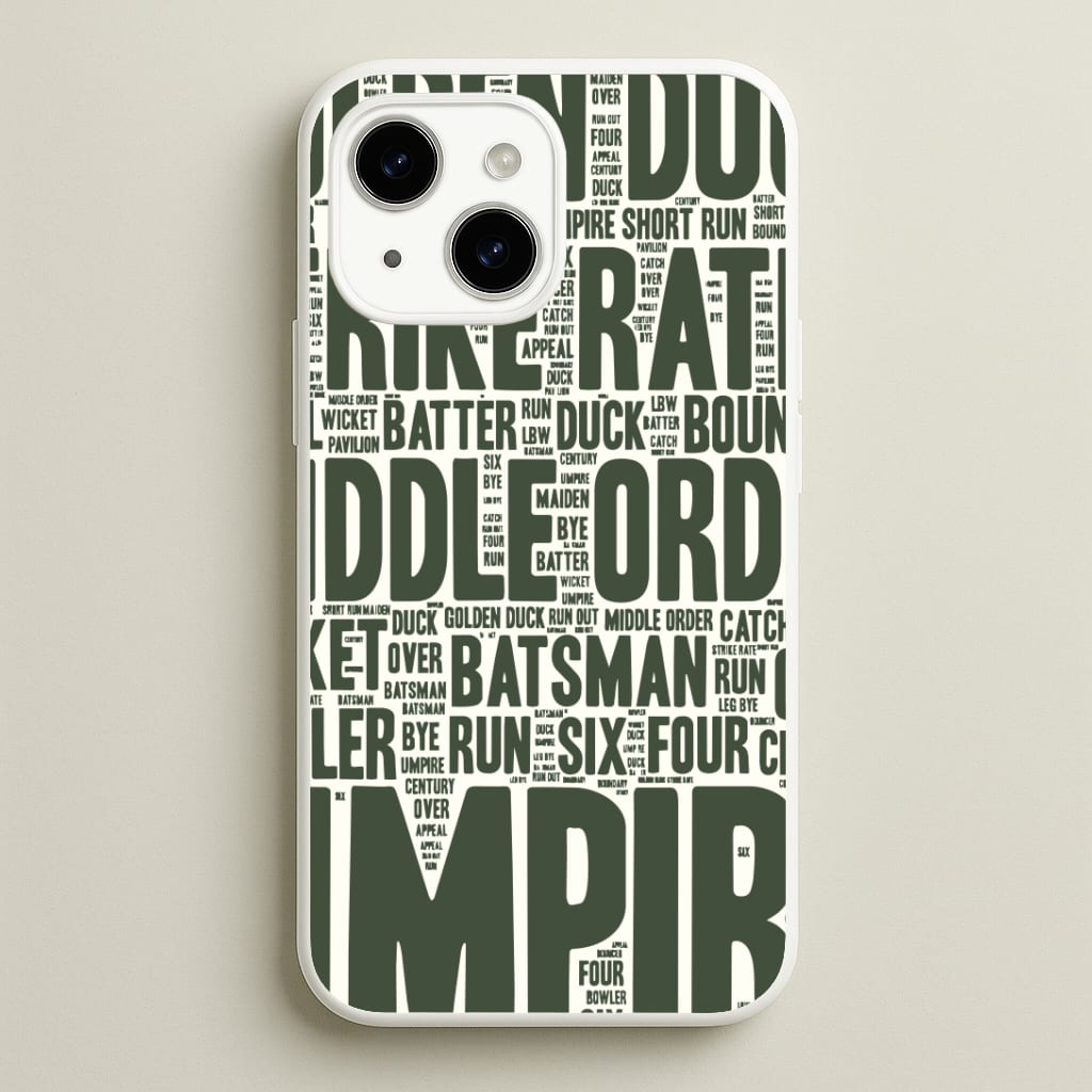 Cricket Wordscape iPhone 15 Case