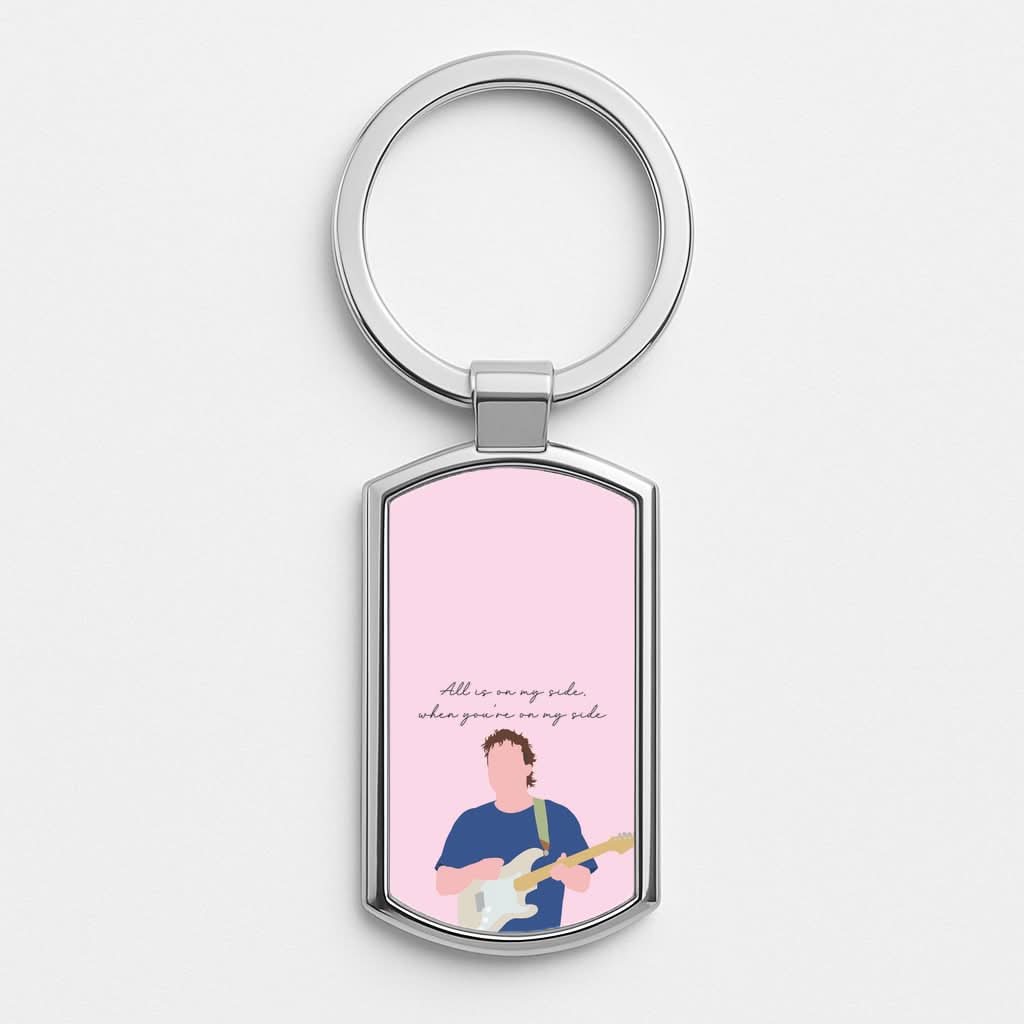 All Is On My Side Pink Luxury Keyring