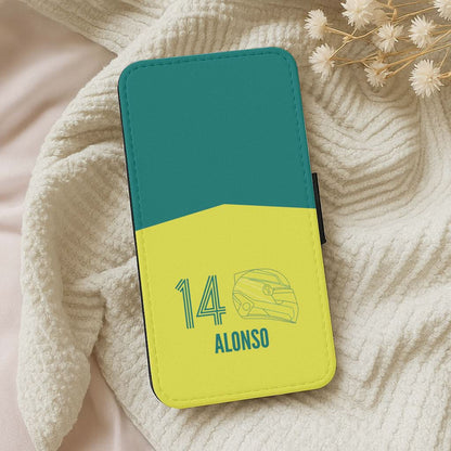 Alonso Helmet 2026 Leather Phone Case