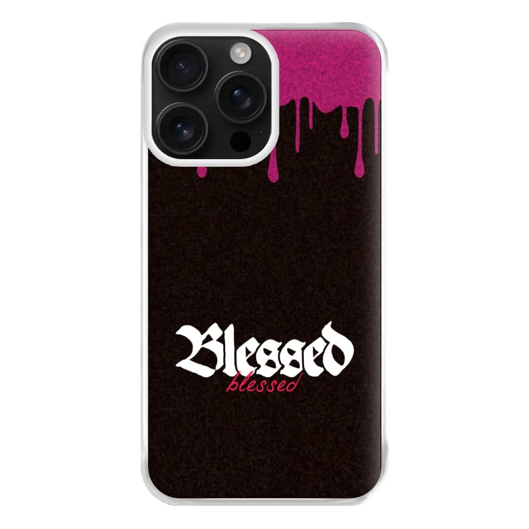 Glitter Blessed Phone Case