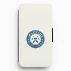 Cricket Badge Flip / Wallet Phone Case