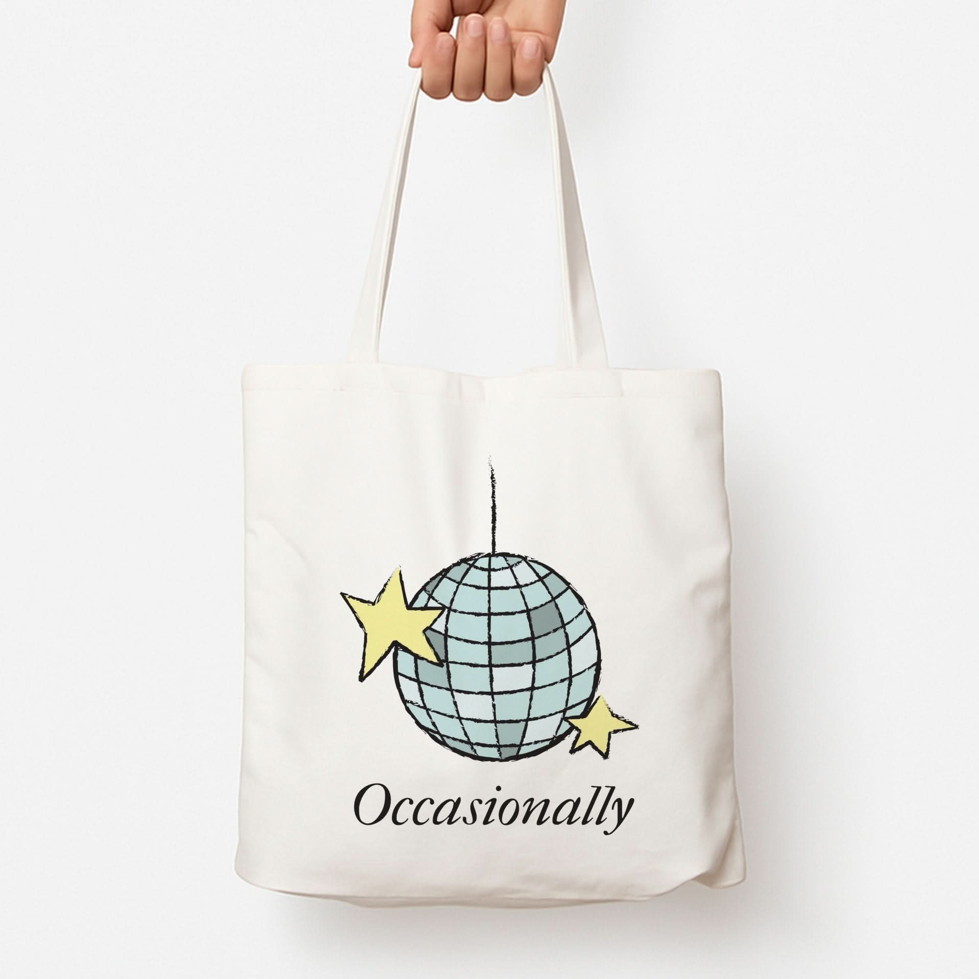 Ocasionally Discoball Tote Bag