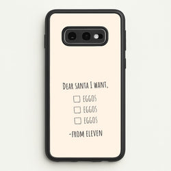 Eleven's Christmas List Galaxy S10e Case
