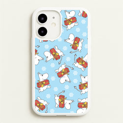 Present And Snowflakes Moom Pattern iPhone 12 / 12 Pro Case