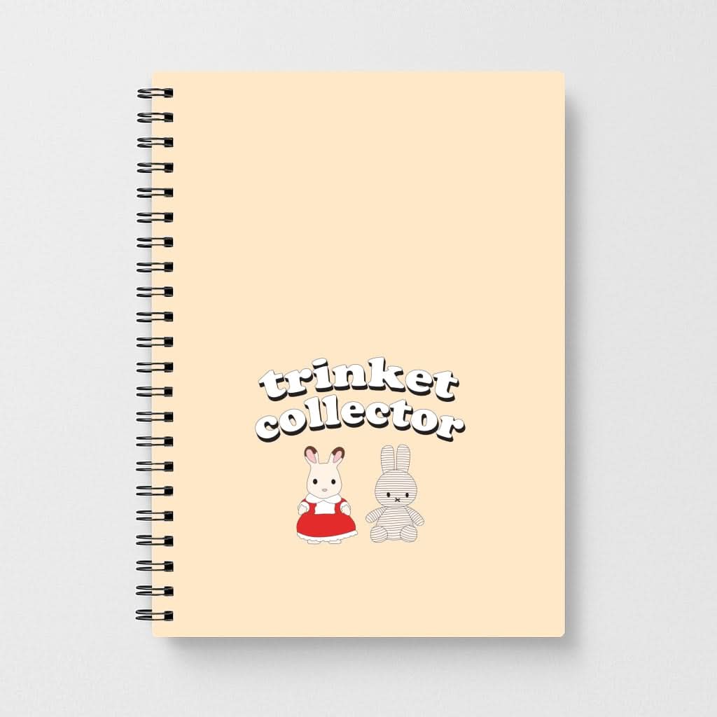 Trinket Collector Biege Notebook