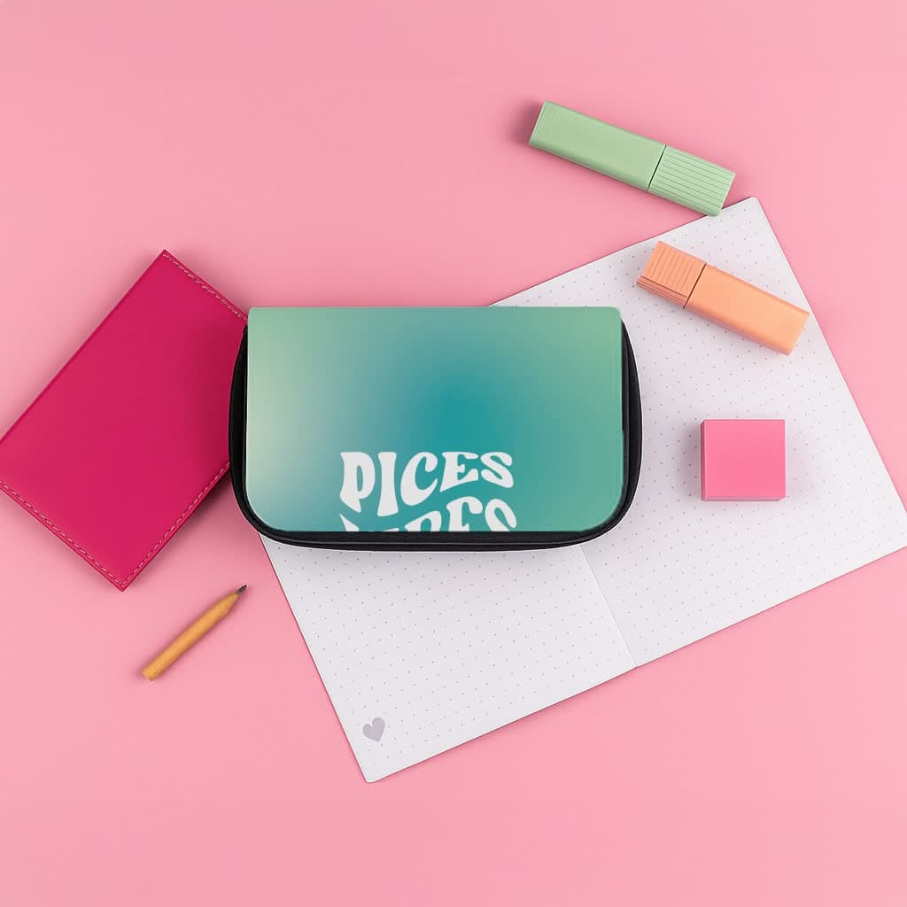 Pices Vibes Gradient Zodiac Pencil Case