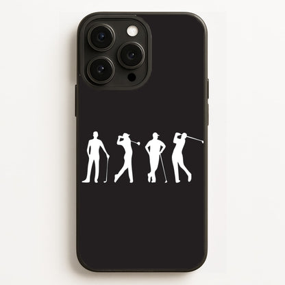 Golf Silhouettes Phone Case for iPhone, Samsung Galaxy and Google Pixel