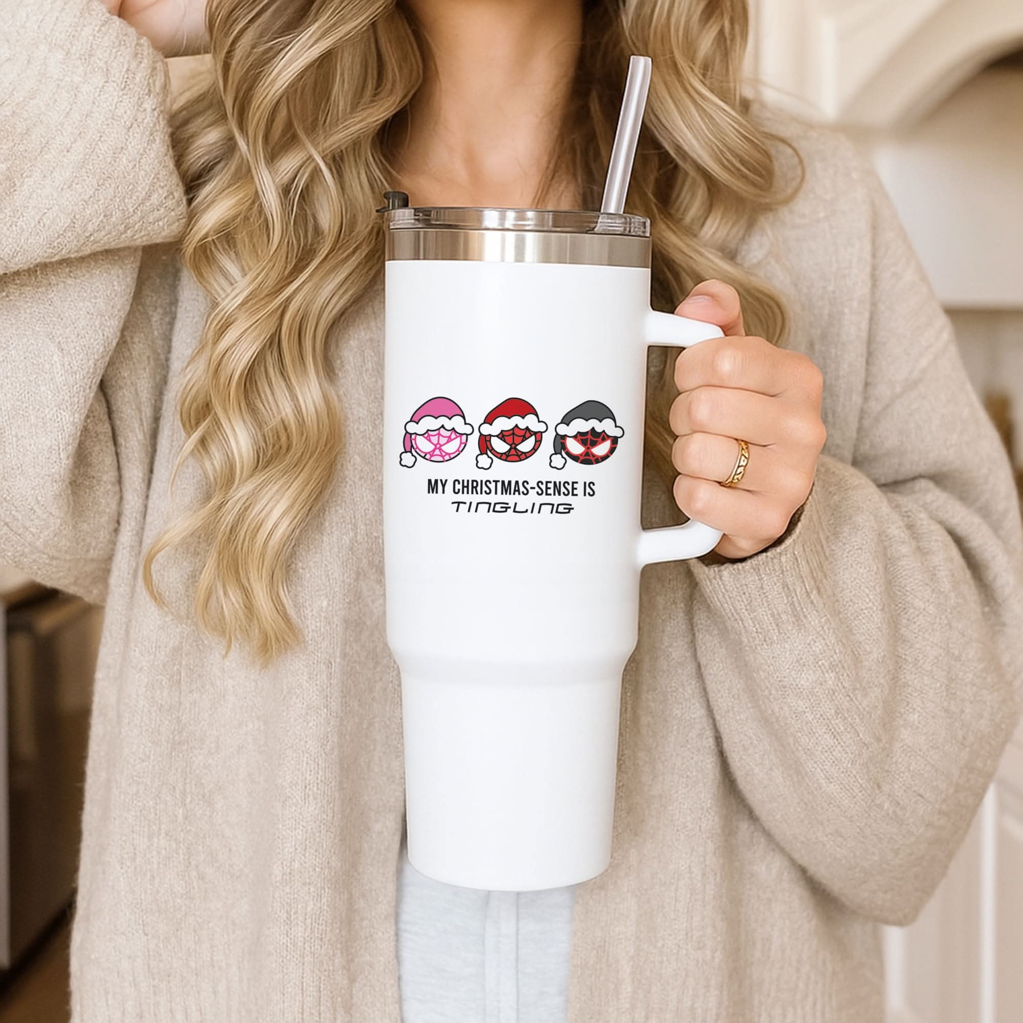Spider Hero Christmas Sense Tumbler