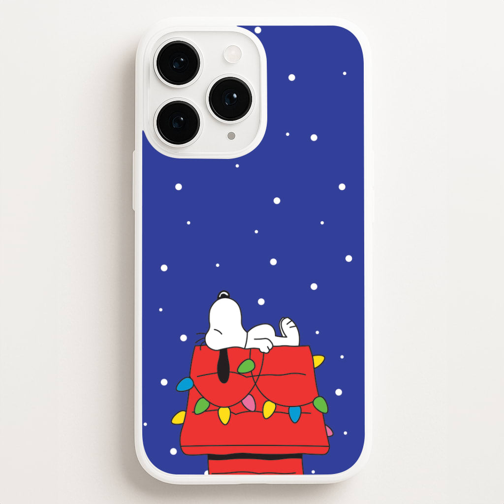 Cartoon Beagle Fairylights iPhone 16 Pro Case