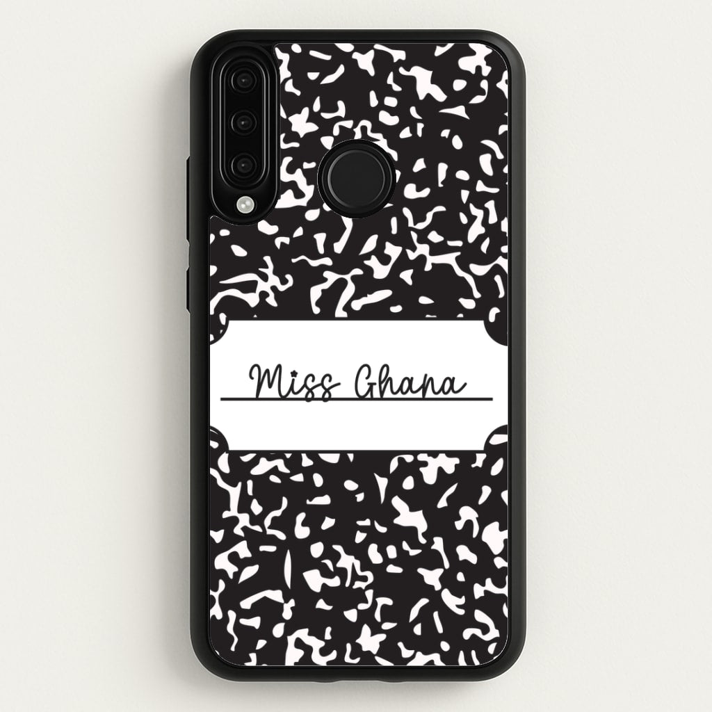 Personalised School Notebook Huawei P30 Lite Case
