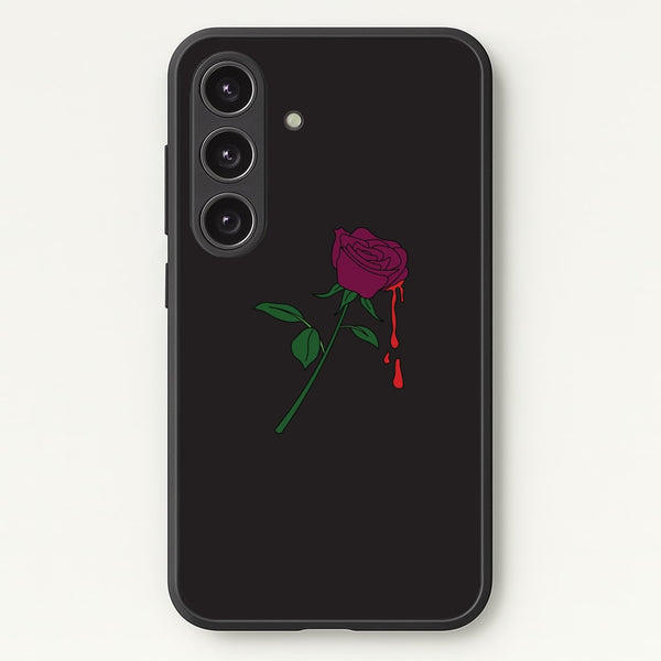 Dark Pink Rose Galaxy S24FE Case