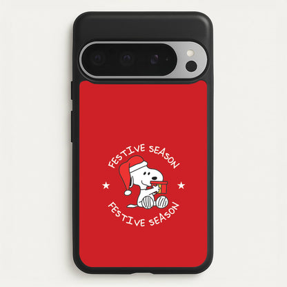 Cartoon Beagle Festive Season Google Pixel 9 Pro XL Case