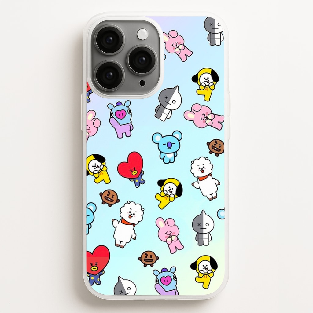 BT21 Collage - K Pop Phone Case for iPhone, Samsung Galaxy and Google Pixel