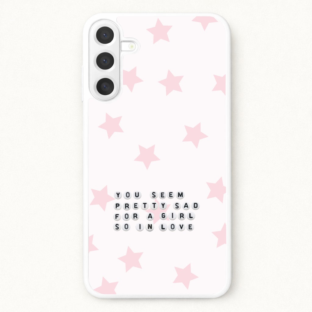 Pretty Sad Letter Beads Galaxy A17 Case