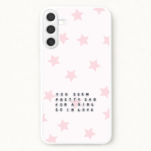 Pretty Sad Letter Beads Galaxy A37 Case