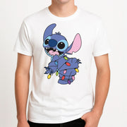 Cute Blue Alien Fairylights T-Shirt 4