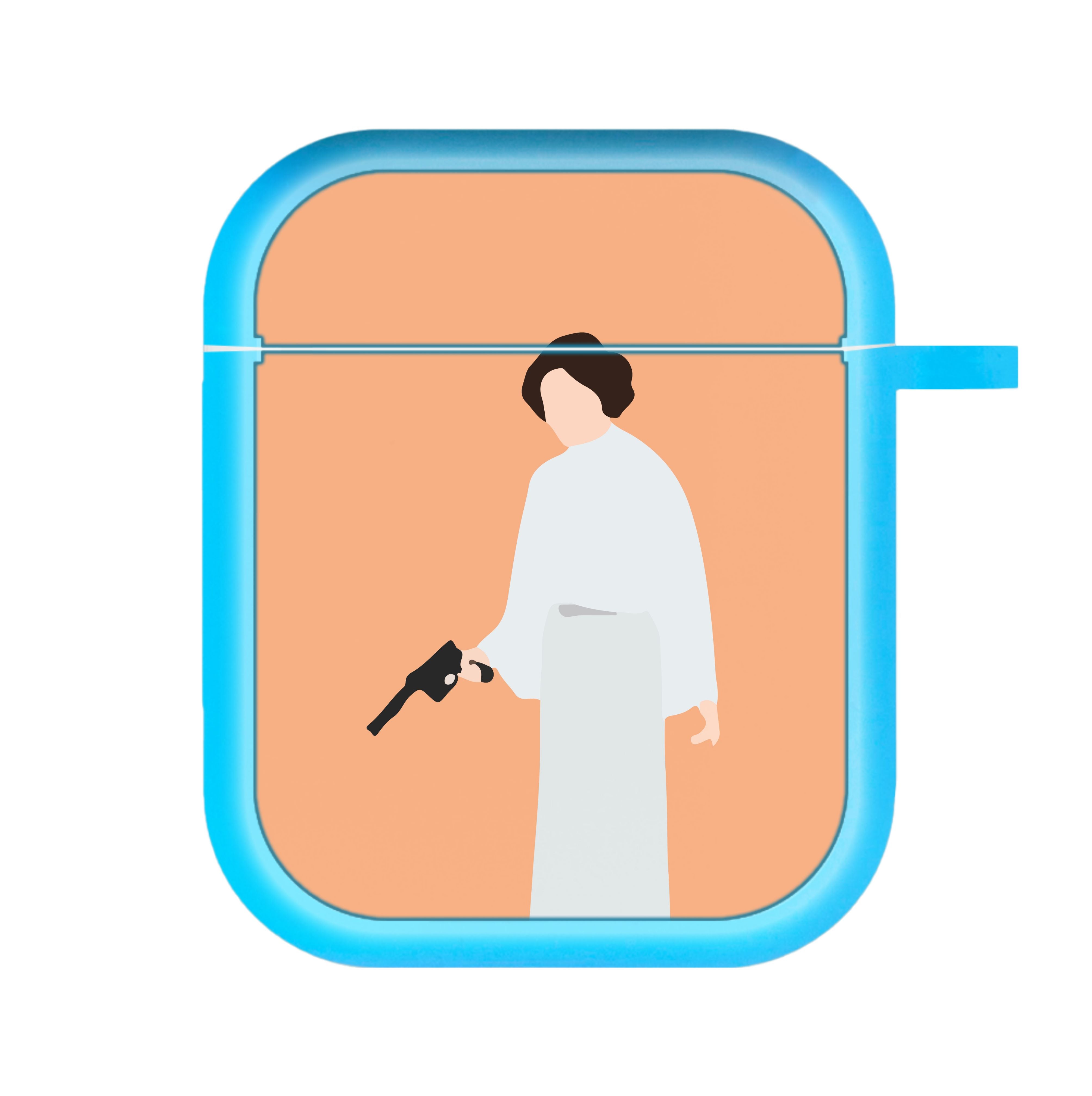 Leia Faceless With Gun AirPods Case