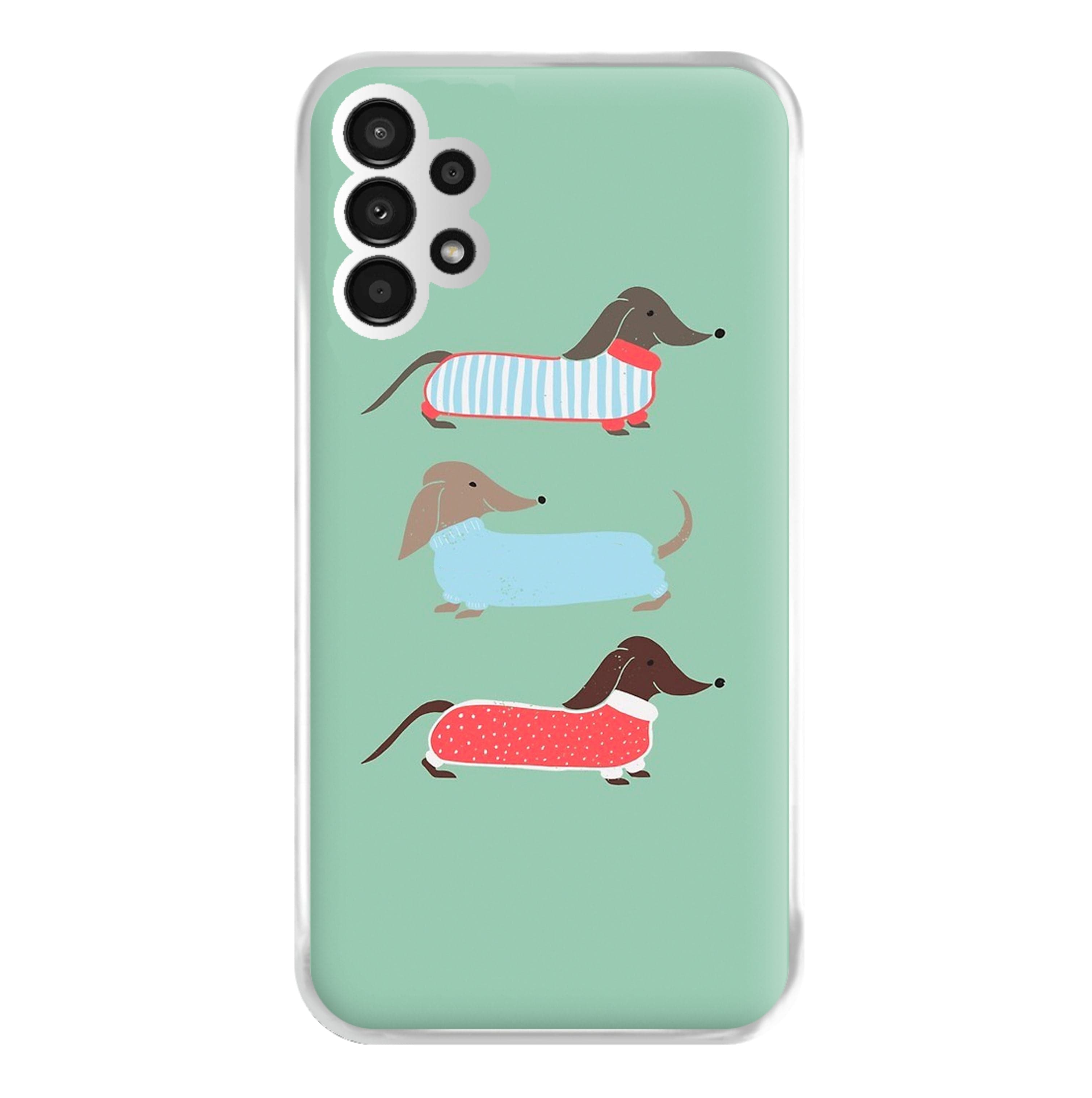 Sausage Dogs in Jumpers Phone Case