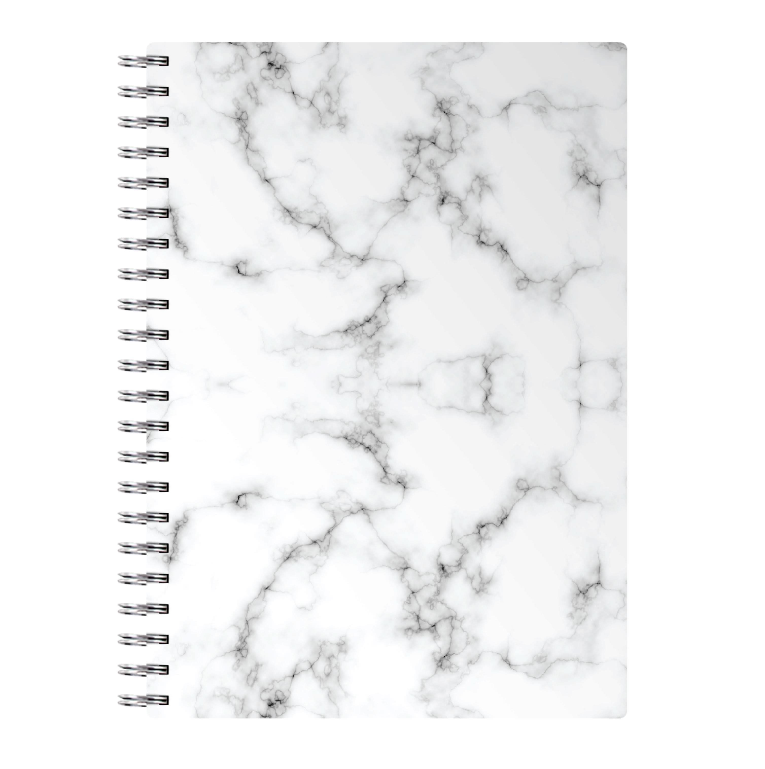 White Marbled  Notebook