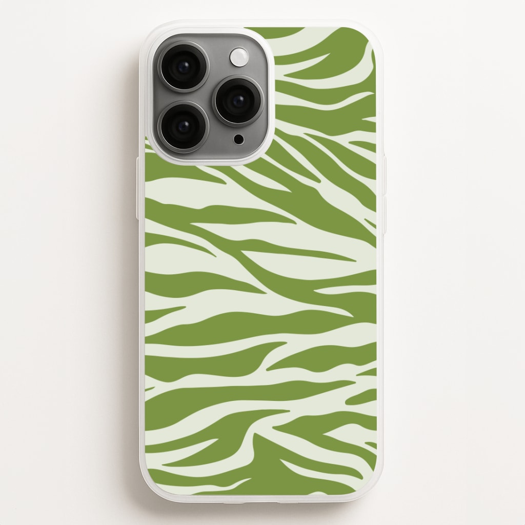 Abstract Green Print Phone Case