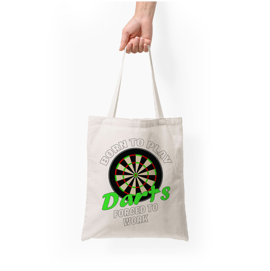 Born To Play Darts Tote Bag