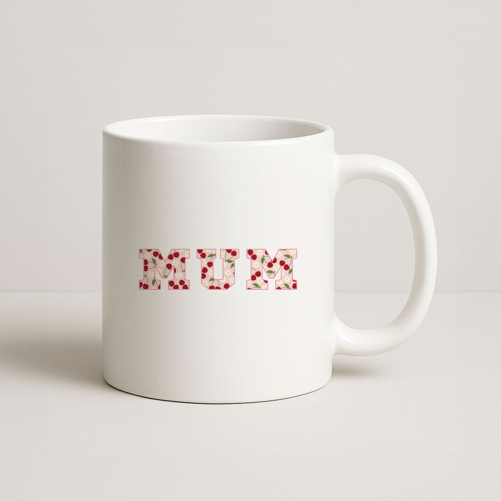 Floral Varsity Mum Coffee Mug