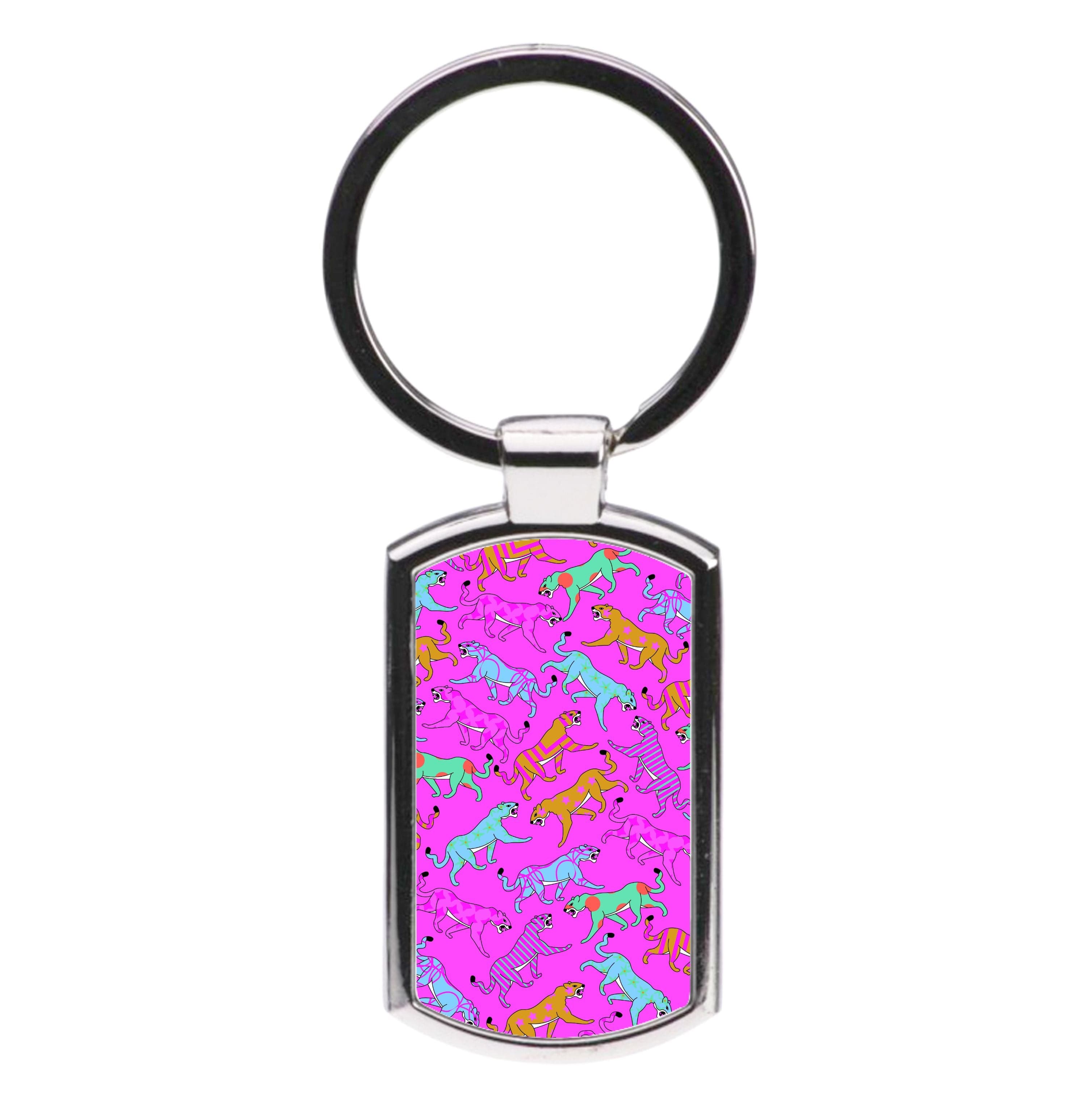 Cheetahs - Animal Patterns Luxury Keyring