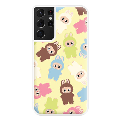Colourful Little Monsters Pattern Galaxy S21 Ultra Case