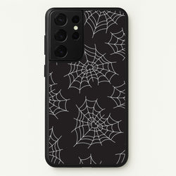 Spiderweb Hearts Pattern Galaxy S21 Ultra Case