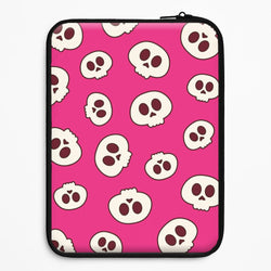 Pink Skulls Pattern Universal Laptop Sleeve