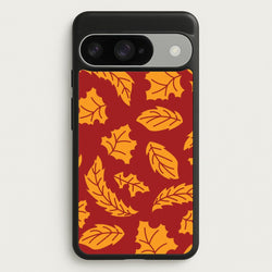 Orange Leaves Pattern Google Pixel 10 / 10 Pro Case