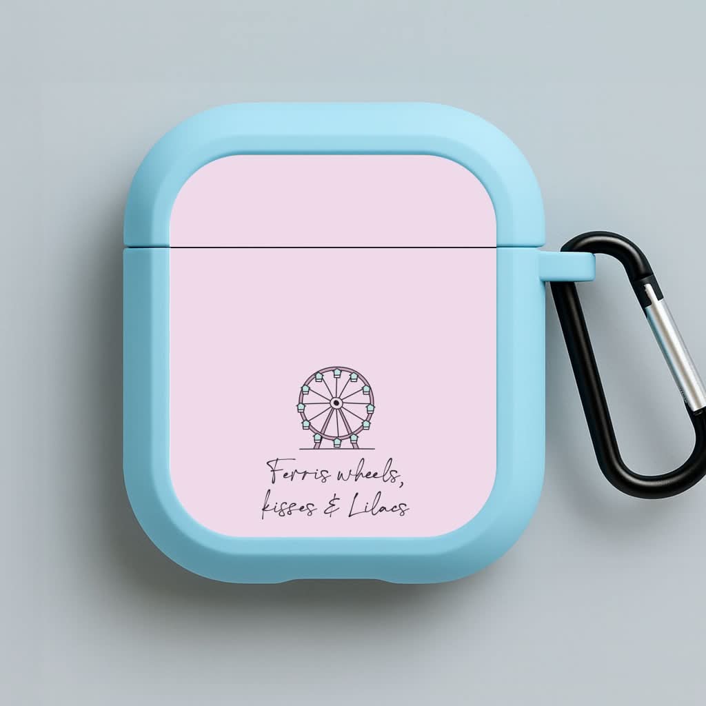 Ferris Wheels, Kisses & Lilacs Blue AirPods Case