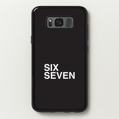 6 7 Black Galaxy S8 Plus Case
