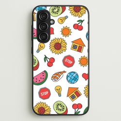 Harry Stickers Pattern Galaxy S23FE Case