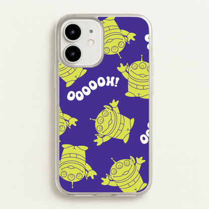 Toy Aliens Silhouette Pattern iPhone 12 Mini Case