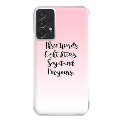 Three Words, Eight Letters - Gossip Phone Case