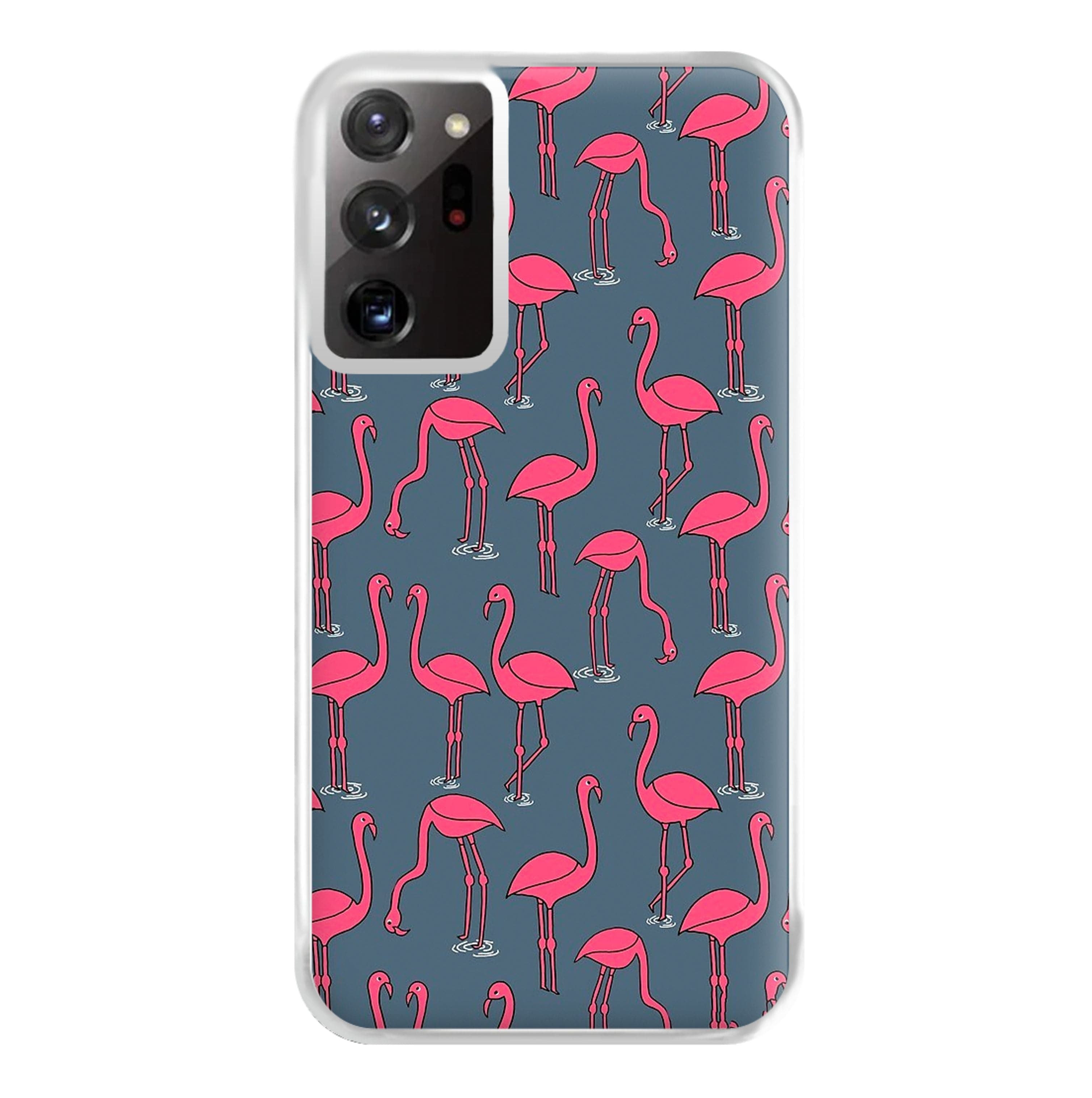 Basic Pink Flamingo Pattern Phone Case