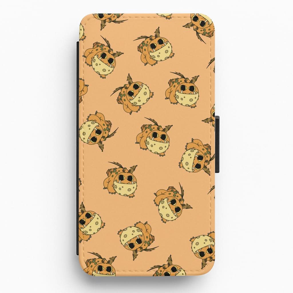 Baby Dragons Pattern Flip / Wallet Phone Case
