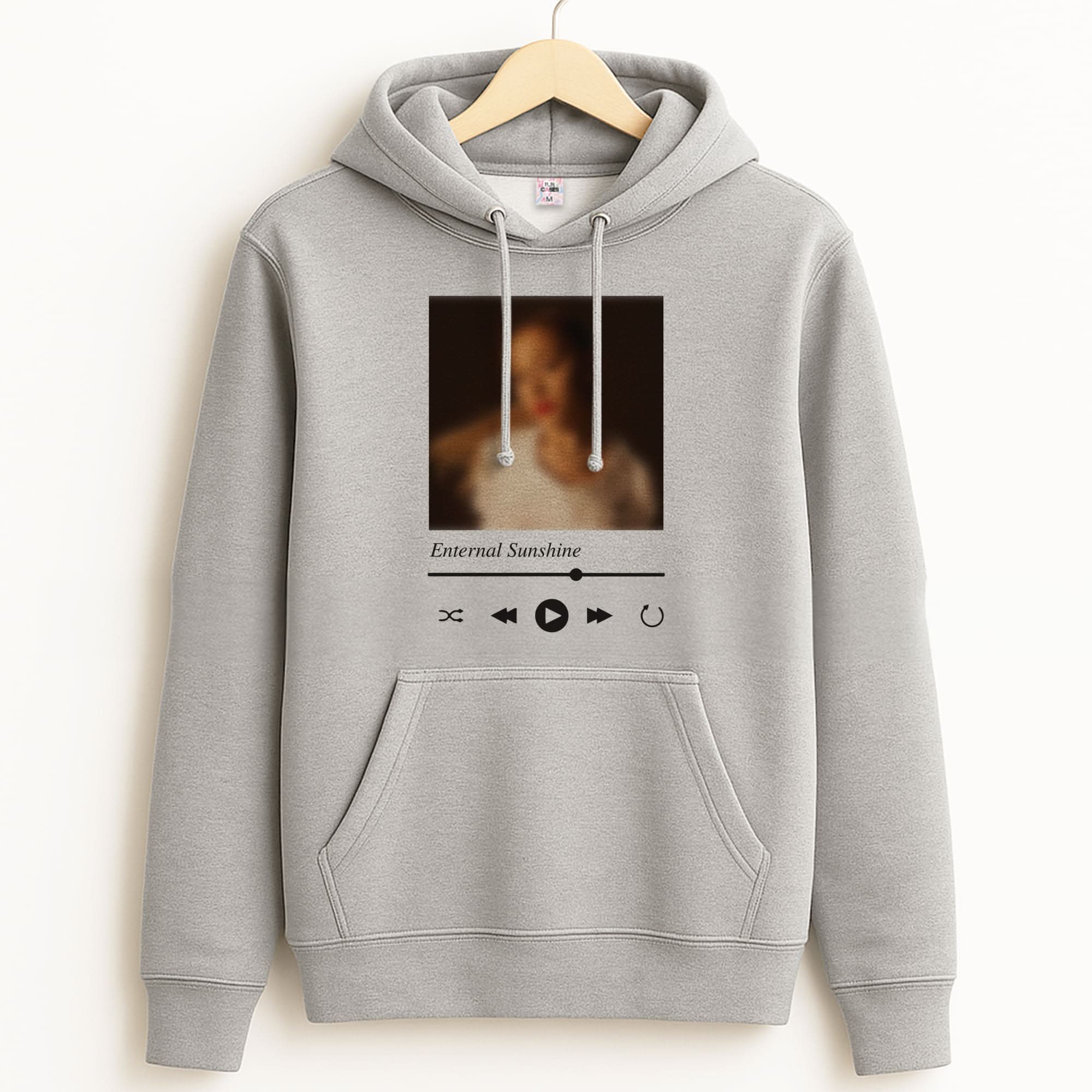Sunshine Music Player Unisex Grey Hoodie