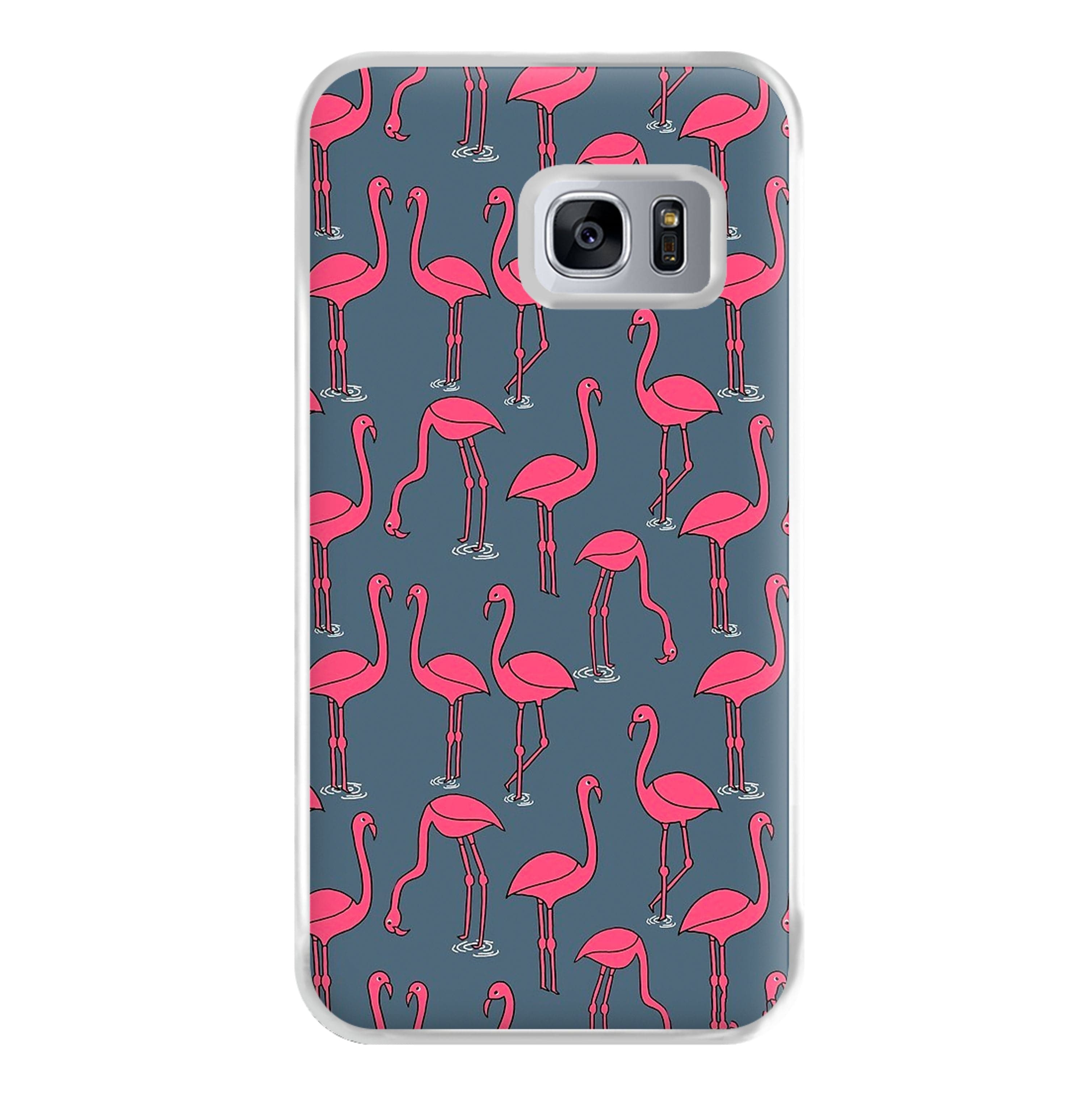 Basic Pink Flamingo Pattern Phone Case