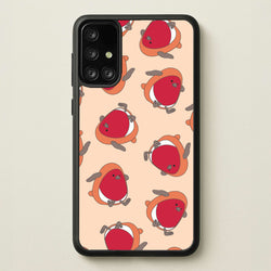 Christmas Robin Plush Pattern Galaxy A71 Case