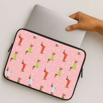 Christmas Jumpers Dachshund Pattern MacBook Cover