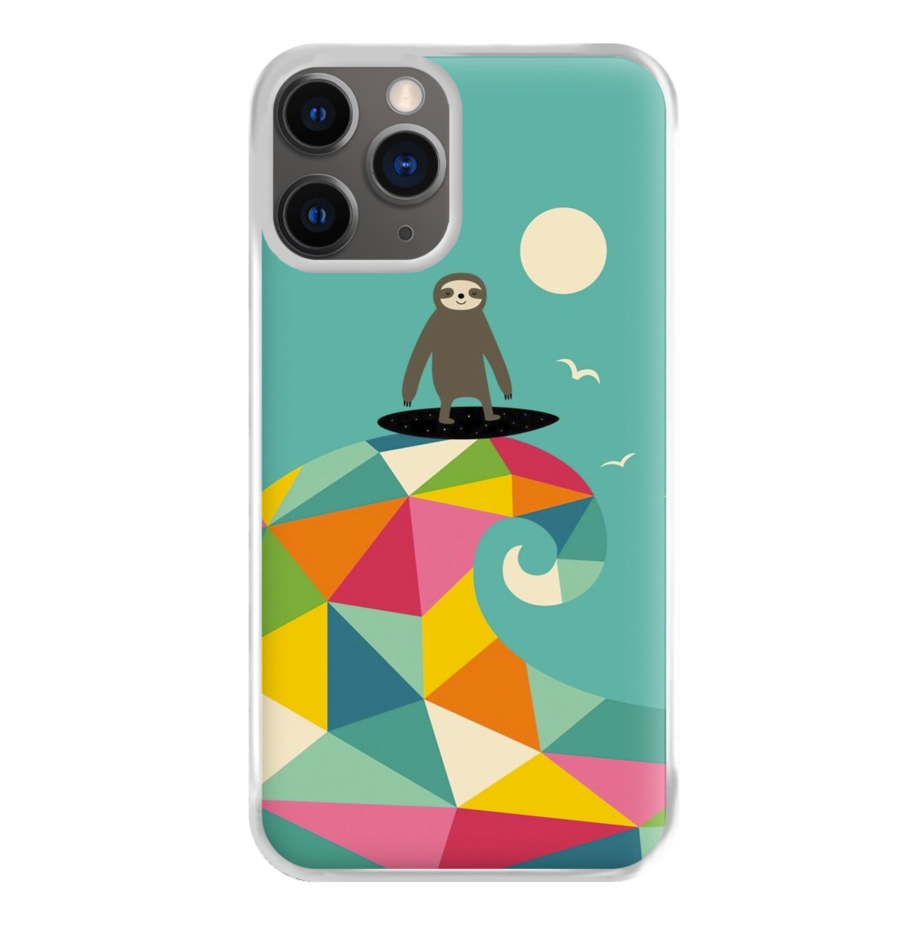 Surfing Sloth Phone Case