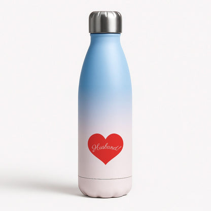 Husband! Blue Water Bottle