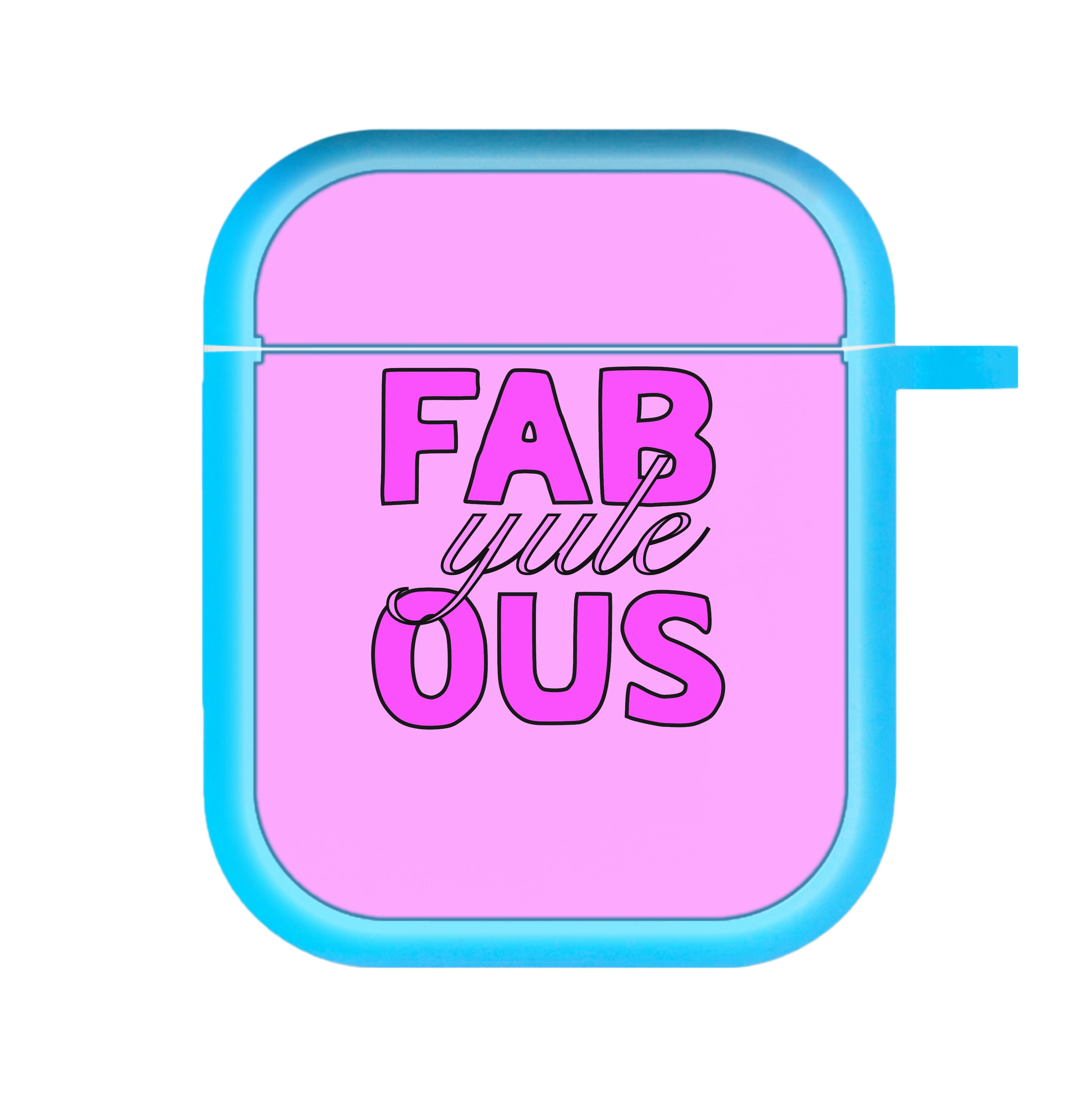 Fab-Yule-Ous Pink - Christmas Puns AirPods Case