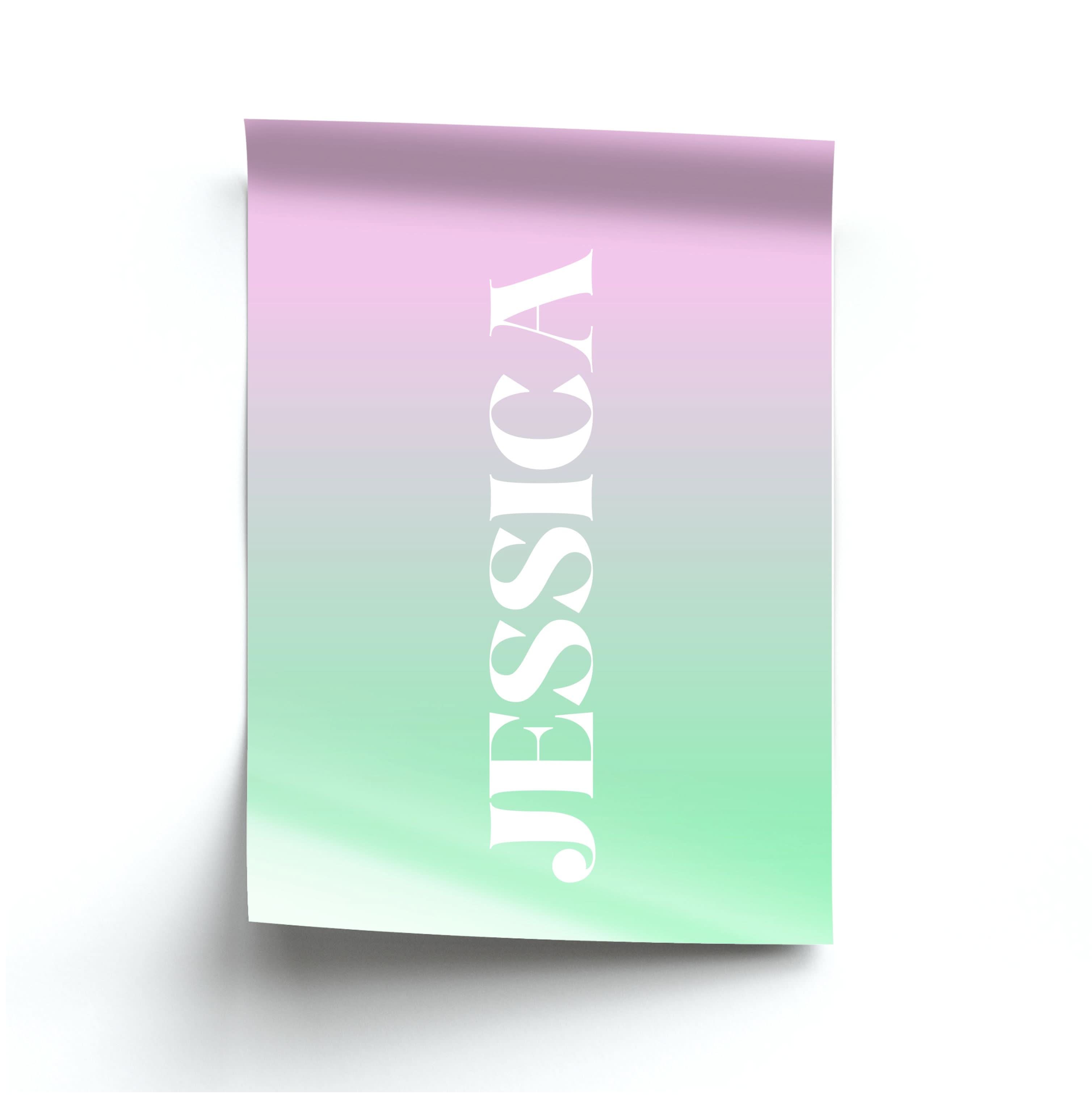 Gradient Personalised Name Poster