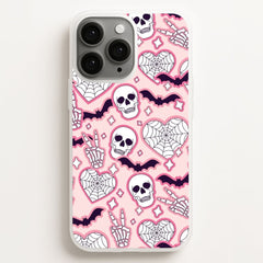 Cute Halloween Stickers Pattern Phone Case